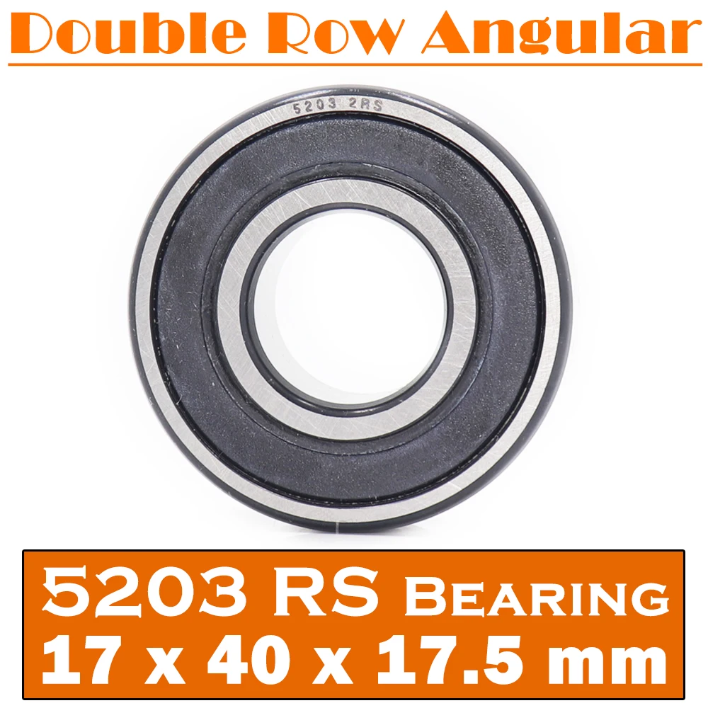 5203 2RS Bearing 17*40*17.5 mm ( 1 PC ) Axial Double Row Angular Contact 5203RS 3203 2RS 3056203 Ball Bearings
5203 2RS Bearing 17*40*17.5 mm ( 1 PC ) Axial Double Row Angular Contact 5203RS 3203 2RS 3056203 Ball Bearings