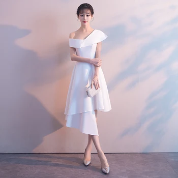 White Asymmetrical Evening Dress Women Formal Party Dresses Sexy One Shoulder Evening Gowns Novelty Elegant Robe de Soiree
White Asymmetrical Evening Dress Women Formal Party Dresses Sexy One Shoulder Evening Gowns Novelty Elegant Robe de Soiree