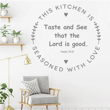 Kitchen Quotes Wall Lettering Decals "this kitchen is seasoned with love" Creative Kitchen Wall Decor Stickers Murals New LC1516
Kitchen Quotes Wall Lettering Decals "this kitchen is seasoned with love" Creative Kitchen Wall Decor Stickers Murals New LC1516