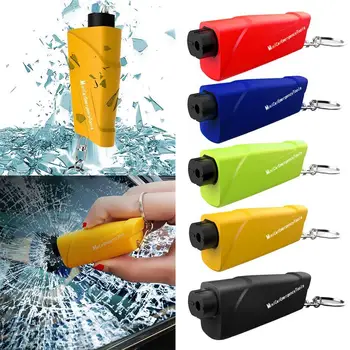 Multi-functional Car Safety Hammer Car Window Glass Breaker Keychain Escape Emergency Belts Seat Breaker Tool Glass N2Q6
Multi-functional Car Safety Hammer Car Window Glass Breaker Keychain Escape Emergency Belts Seat Breaker Tool Glass N2Q6