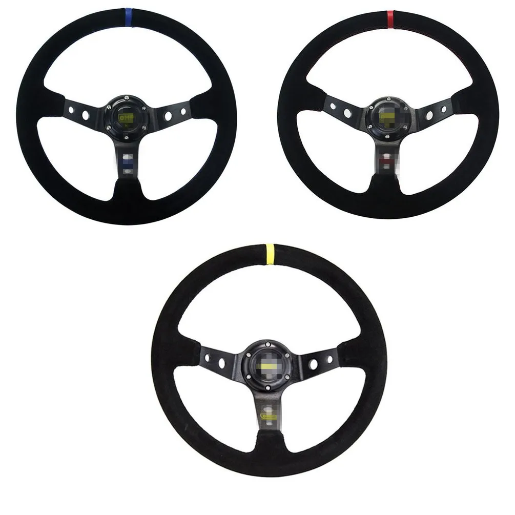 Car Modified Omp Steering Wheel Matte Leather 14 Inch / 350Mm Imitation Racing Competitive General Steering Wheel
Car Modified Omp Steering Wheel Matte Leather 14 Inch / 350Mm Imitation Racing Competitive General Steering Wheel