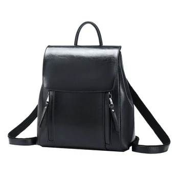 Retro Women's Backpack Schoolbag Oil Wax Leather Backpack Female Fashion Large Capacity Shoulder Bag
Retro Women's Backpack Schoolbag Oil Wax Leather Backpack Female Fashion Large Capacity Shoulder Bag