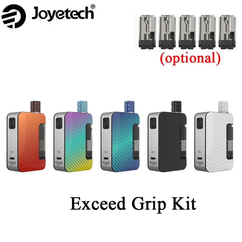 NEW color Original Joyetech Exceed Grip Kit 20W Mod Vape With1000mah battery changeable cartridg 4.5ml/3.5ml Pod Kit
NEW color Original Joyetech Exceed Grip Kit 20W Mod Vape With1000mah battery changeable cartridg 4.5ml/3.5ml Pod Kit