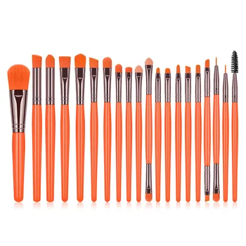 20pcs Fluorescent Make up Brush Premium Cosmetic Makeup Brush Set for Foundation Blending Blush Concealer Eye Shadow LDO