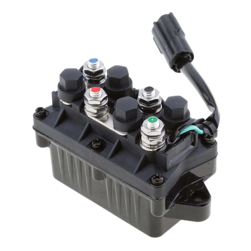 Black Power Trim Relay Box 2 Pin For 4 Stroke 40-225HP Yamaha Outboard Motor Black Power Trim Relay Box 2 Pin For 4 Stroke 40-225HP Yamaha Outboard Motor