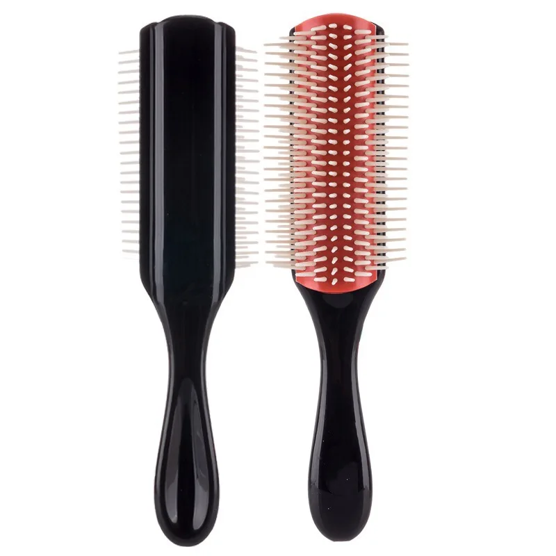 Cushion Brush Nylon Bristles 9-row Detangle Distribute Product Curly Hair Hair Comb
Cushion Brush Nylon Bristles 9-row Detangle Distribute Product Curly Hair Hair Comb