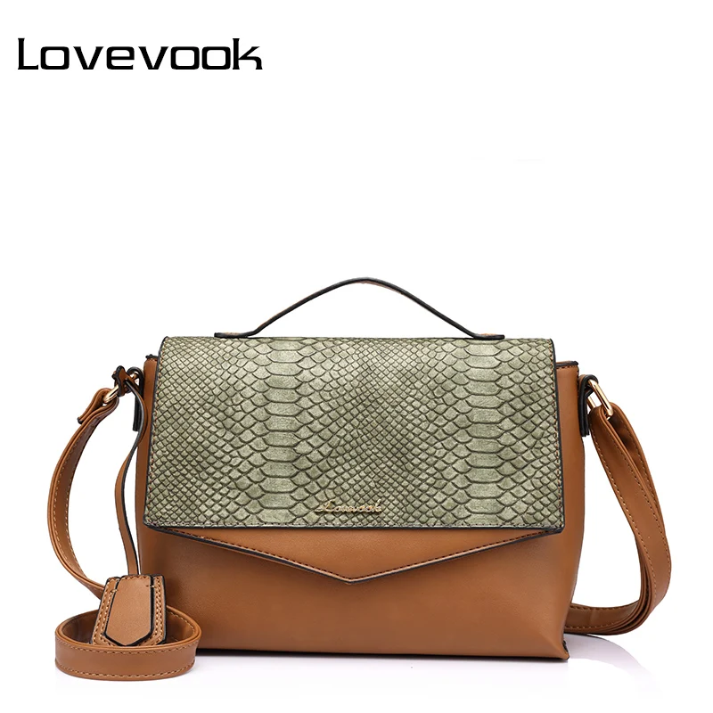

REALER brand fashion women handbag flap female crossbody bag with patchwork ladies messenger bag