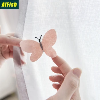 Three-Dimensional Butterfly Tulle Living Room Window Screen Curtain Children's Room Pink Bow Curtain White/Grey Tulle WP434-3
Three-Dimensional Butterfly Tulle Living Room Window Screen Curtain Children's Room Pink Bow Curtain White/Grey Tulle WP434-3
