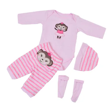 4pcs Newborn Doll Monkey Jumpsuit, Hat, Socks Pink for 22-23inch Reborn Doll Dress Up Accs Gift
4pcs Newborn Doll Monkey Jumpsuit, Hat, Socks Pink for 22-23inch Reborn Doll Dress Up Accs Gift
