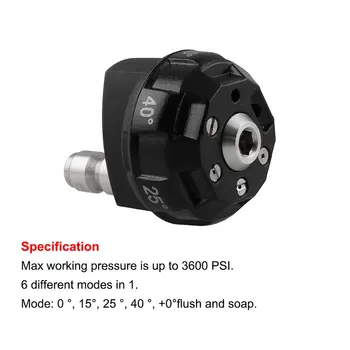 Car Wash Nozzle For High Pressure Washer Metal Adjustable Spray Patterns Working Pressure Is Up To 4000 Psi 1 Set
Car Wash Nozzle For High Pressure Washer Metal Adjustable Spray Patterns Working Pressure Is Up To 4000 Psi 1 Set