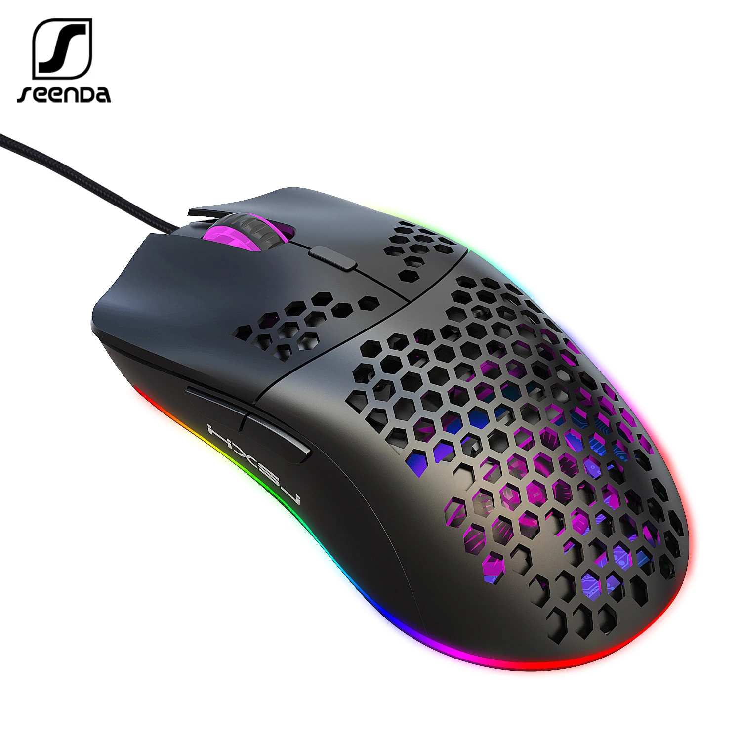 SeenDa Hole RGB Wired Mouse Programming Game Mouse 6 keys Luminous Macro 6400DPI Wired Mice for Laptop PC
SeenDa Hole RGB Wired Mouse Programming Game Mouse 6 keys Luminous Macro 6400DPI Wired Mice for Laptop PC