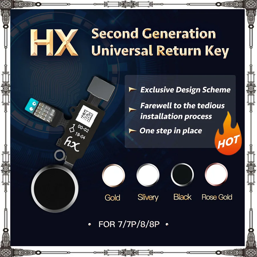 New JC HX Universal Home Button Flex Cable for iPhone 7 7Plus 8 8G 8plus Menu Keypad Return On Off Fuction Solution No touch ID
New JC HX Universal Home Button Flex Cable for iPhone 7 7Plus 8 8G 8plus Menu Keypad Return On Off Fuction Solution No touch ID