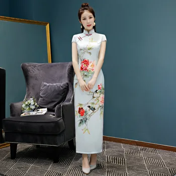 Traditional Daily Modern Cheongsam Chinese Dress Short Sleeve Wedding Qipao Chinoise Vestidos Size M-3XL
Traditional Daily Modern Cheongsam Chinese Dress Short Sleeve Wedding Qipao Chinoise Vestidos Size M-3XL