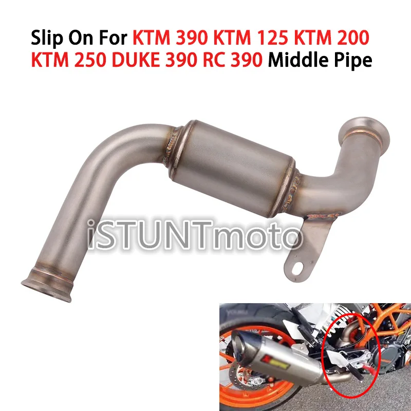 Motorcycle Exhaust Escape Connection Middle Link Pipe Slip On For KTM 125 250 390 DUKE 125 250 390 RC390 2017 2018 2019
Motorcycle Exhaust Escape Connection Middle Link Pipe Slip On For KTM 125 250 390 DUKE 125 250 390 RC390 2017 2018 2019
