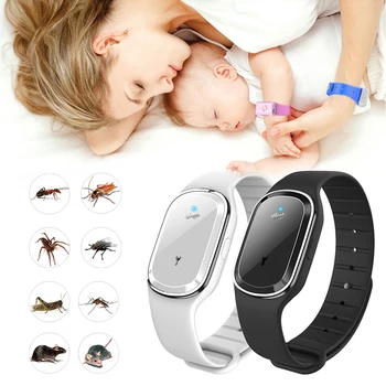 

1pcs Anti Mosquito Capsule Pest Insect Bugs Repellent Bracelet Ultrasound Mosquito Repellent Wristband For Kids Adult