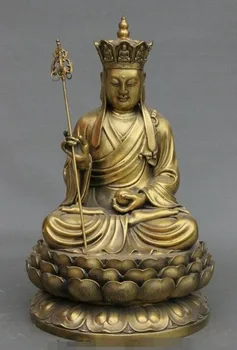 YM 322 20" Tibet Temple Pure Bronze Ksitigarbha Bodhisattva Hades Leader Buddha Statue
YM 322 20" Tibet Temple Pure Bronze Ksitigarbha Bodhisattva Hades Leader Buddha Statue