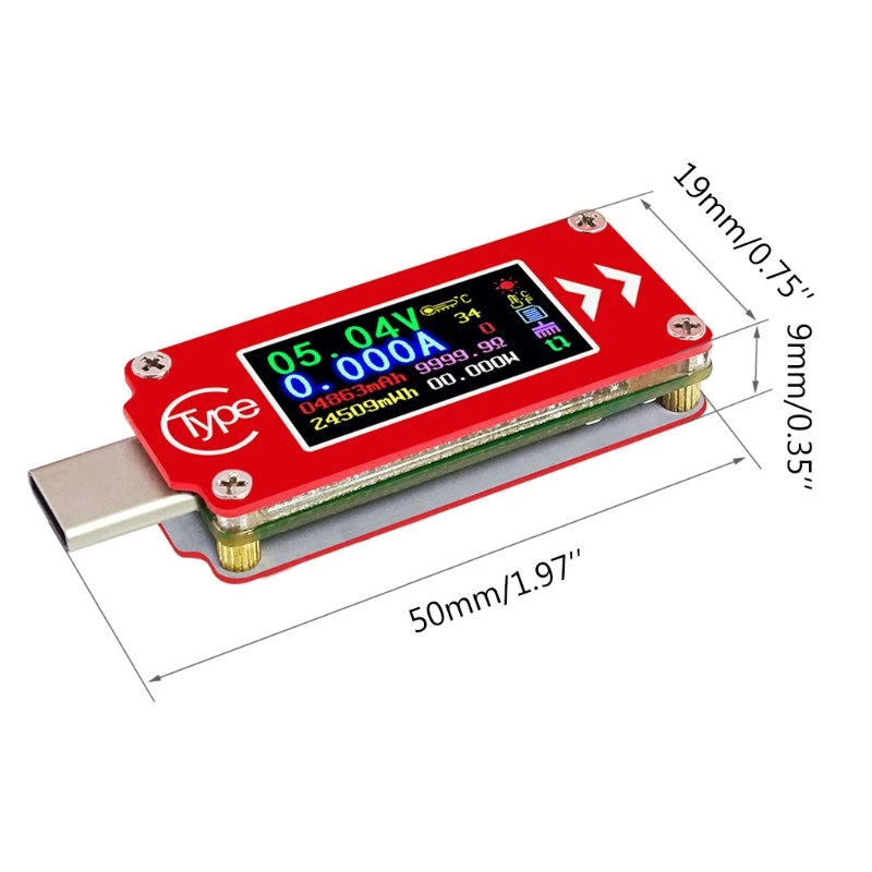 USB-тестер L21C RD TC64 Type-C, измеритель напряжения и тока, монитор для быстрого тестирования зарядного устройства PD
USB-тестер L21C RD TC64 Type-C, измеритель напряжения и тока, монитор для быстрого тестирования зарядного устройства PD