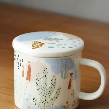 Nordic Creative Ceramic Mug with Lid Handgirp 320ml Household Business Office Coffee Mugs and Cup Heat Resistant Drinking Teacup
Nordic Creative Ceramic Mug with Lid Handgirp 320ml Household Business Office Coffee Mugs and Cup Heat Resistant Drinking Teacup