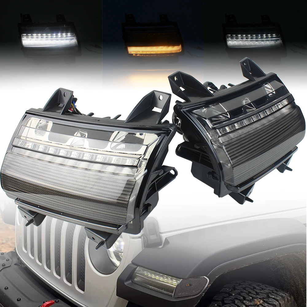 For jeep wrangler jl led turn lights Fender Lights LED New Daytime Running White DRL for Jeep JL USA version LOW Configuration
For jeep wrangler jl led turn lights Fender Lights LED New Daytime Running White DRL for Jeep JL USA version LOW Configuration