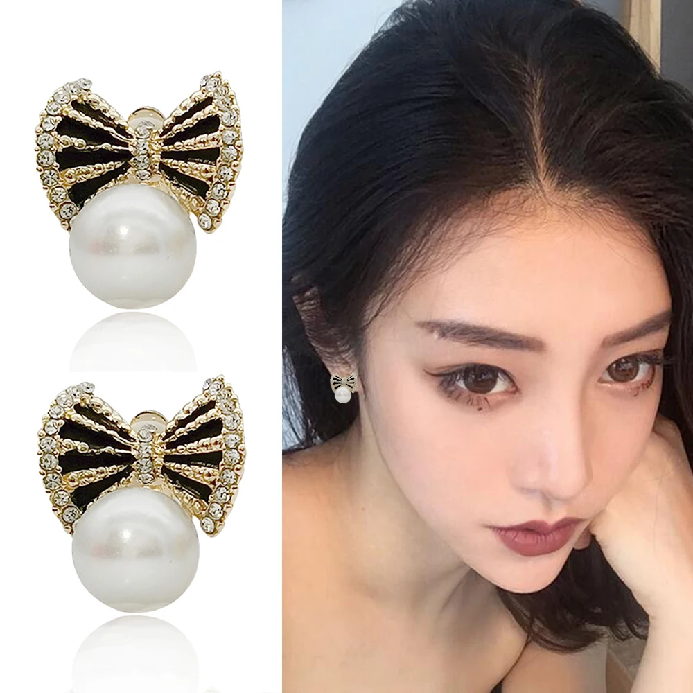 New Tide Bow Earrings Korean Fashion Small Fresh Clip On Earrings Temperament Red Pearl Non-pierced Ears Earrings for Women
New Tide Bow Earrings Korean Fashion Small Fresh Clip On Earrings Temperament Red Pearl Non-pierced Ears Earrings for Women