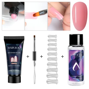 4 Pcs Poly Arcylic Nail Gel Kit Extension Gel With Nail Tips Dual Form 10ml Qiuck Dry Building Gel Manicure Finger Extend Brush
4 Pcs Poly Arcylic Nail Gel Kit Extension Gel With Nail Tips Dual Form 10ml Qiuck Dry Building Gel Manicure Finger Extend Brush