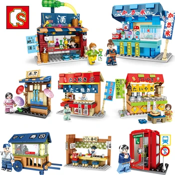 Sembo Mini City Street View Building Blocks Japanese Architecture Candy Shop Fruit Store Bar Taiyaki Model Boys Toys Kids Gift
Sembo Mini City Street View Building Blocks Japanese Architecture Candy Shop Fruit Store Bar Taiyaki Model Boys Toys Kids Gift