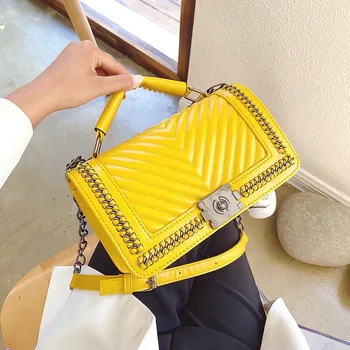 High Quality Female Handbag Designer Fashion Pu Leather Shoulder Bags For Women Chain Lock Small Messenger Crossbody Bag Purse
High Quality Female Handbag Designer Fashion Pu Leather Shoulder Bags For Women Chain Lock Small Messenger Crossbody Bag Purse