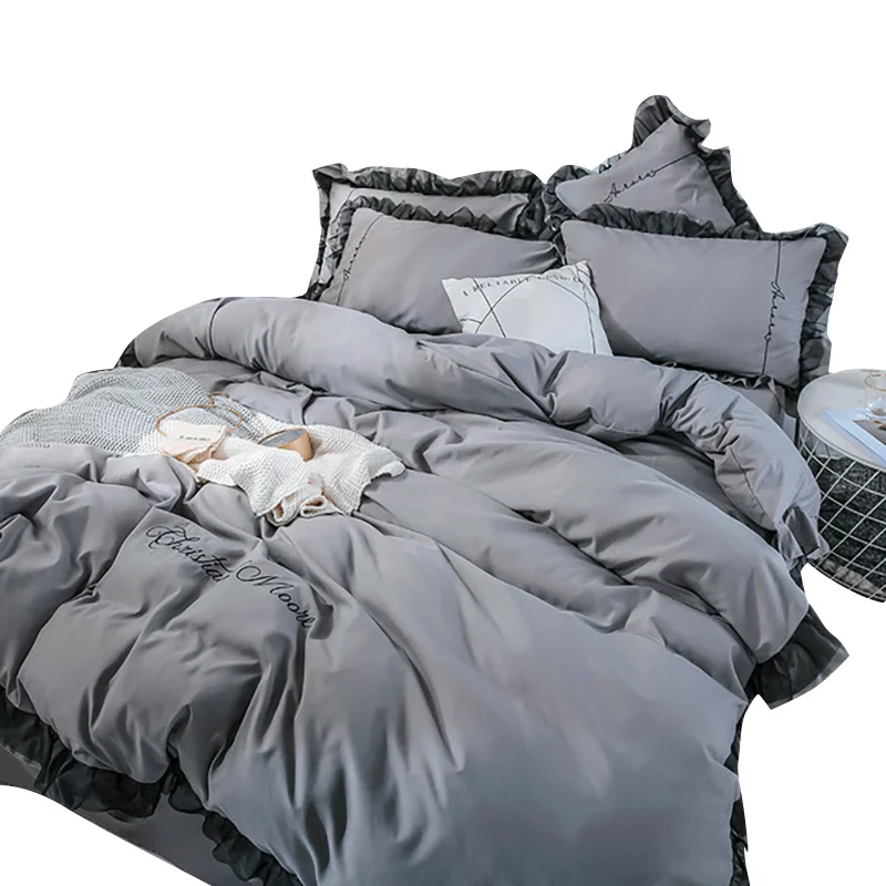 3/4pcs King Queen Size Home Textile Bedding Set Men Women Bed Duvet Cover Pillowcase Sheet 100% Cotton Lace Trim Bedding Set
3/4pcs King Queen Size Home Textile Bedding Set Men Women Bed Duvet Cover Pillowcase Sheet 100% Cotton Lace Trim Bedding Set