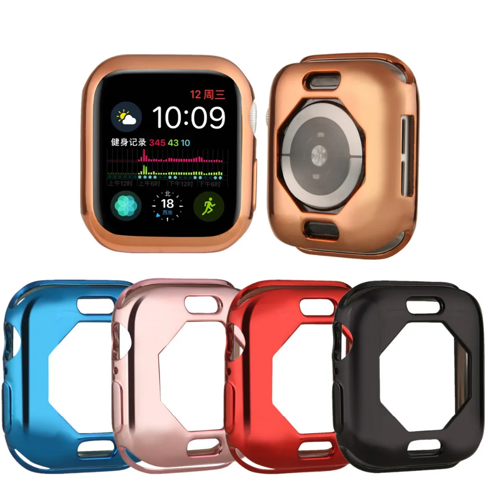 Soft TPU Protective Case Cover for Apple Watch 40mm 44mm Frame Shell Protector for iWatch 4
Soft TPU Protective Case Cover for Apple Watch 40mm 44mm Frame Shell Protector for iWatch 4
