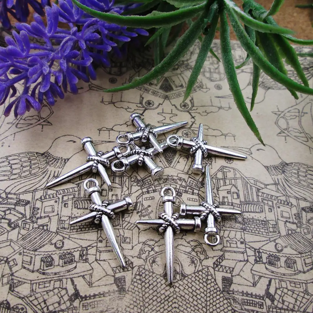 

40 шт., 16*25 мм, античное серебряное мини 3D фото для DIY браслета, ожерелья, ювелирные изделия