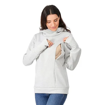 2019 Women's Nursing Maternity Long Sleeves Hooded Breastfeeding Hoodie Sweatshirts( Gray)
2019 Women's Nursing Maternity Long Sleeves Hooded Breastfeeding Hoodie Sweatshirts( Gray)