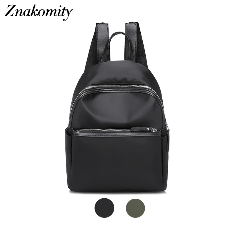 Znakomity Women Backpacks Purse Waterproof Nylon Anti-theft Black Shoulder Bags Designer Female Small Zipper Backpack Girls 2019
Znakomity Women Backpacks Purse Waterproof Nylon Anti-theft Black Shoulder Bags Designer Female Small Zipper Backpack Girls 2019