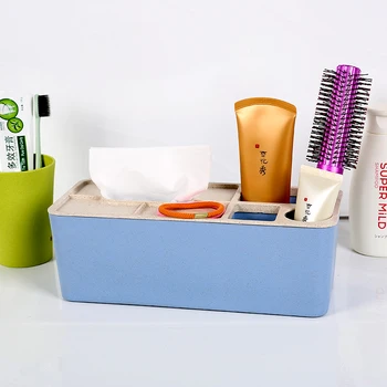 Wheat Fiber Creative Desktop Storage Box Makeup Organizer Office Stationer Box Desktop Holder Sundries Container Take the Carton
Wheat Fiber Creative Desktop Storage Box Makeup Organizer Office Stationer Box Desktop Holder Sundries Container Take the Carton
