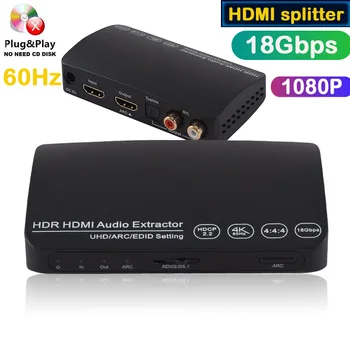 Hdmi audio extractor 4k HDCP 2.2 Support Digital 1080P 3D 60Hz Audio 3.5mm 18Gpbs Bandwidth HDMI Audio Converter Adapter Switch
Hdmi audio extractor 4k HDCP 2.2 Support Digital 1080P 3D 60Hz Audio 3.5mm 18Gpbs Bandwidth HDMI Audio Converter Adapter Switch