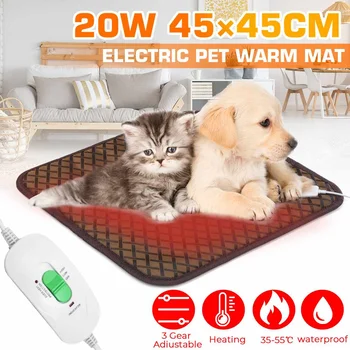 45x45cm Electric Heating Pad Mat Cat Dog Bed for Abdomen Waist Back Pain Relief Winter Warmer 3 Heat Controller
45x45cm Electric Heating Pad Mat Cat Dog Bed for Abdomen Waist Back Pain Relief Winter Warmer 3 Heat Controller