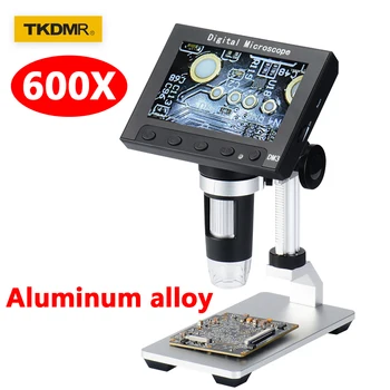 Professional USB Digital Microscope 1-600X LED 12MP Electronic Microscope Endoscope Zoom Camera Magnifier For PCB Phone Repair
Professional USB Digital Microscope 1-600X LED 12MP Electronic Microscope Endoscope Zoom Camera Magnifier For PCB Phone Repair