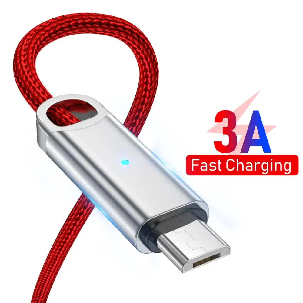 HEEMAX 3A Nylon Micro USB Cable Fast Charge USB Data for Samsung Xiaomi LG Android Micro USB Mobile Phone Cord
HEEMAX 3A Nylon Micro USB Cable Fast Charge USB Data for Samsung Xiaomi LG Android Micro USB Mobile Phone Cord