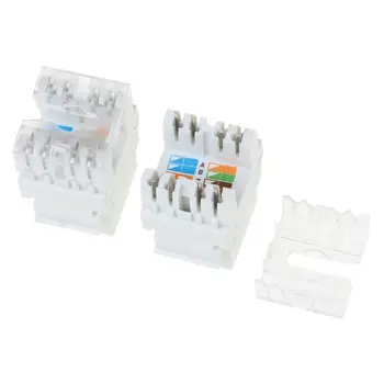 2Pcs UTP CAT6A Network Module Information Socket RJ45 Keystone Connector Cable Adapter Keystone Jack
2Pcs UTP CAT6A Network Module Information Socket RJ45 Keystone Connector Cable Adapter Keystone Jack