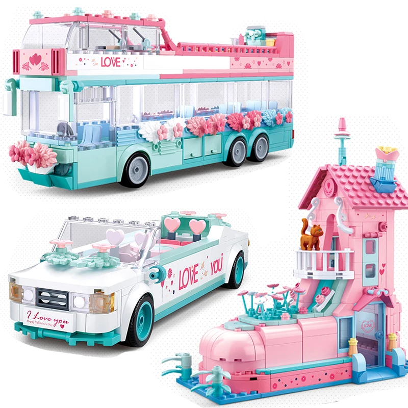 Compatible Legoing Friends Tree House Pink Bus Racing Car Princess Dream Series Figures Building Blocks Brick Set Toys For Girls
Compatible Legoing Friends Tree House Pink Bus Racing Car Princess Dream Series Figures Building Blocks Brick Set Toys For Girls