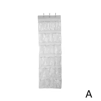 24 Grid Over Door Hanging Organizer Convenient Storage Rack Shoes 4 Keeping Holder inch Closet width pocket For each X1Q5 
24 Grid Over Door Hanging Organizer Convenient Storage Rack Shoes 4 Keeping Holder inch Closet width pocket For each X1Q5