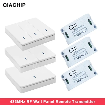 QIACHIP Wireless Remote Control Switch Controller AC 110V 220V Receiver Wall Remote Transmitter Hall Bedroom Ceiling Lights
QIACHIP Wireless Remote Control Switch Controller AC 110V 220V Receiver Wall Remote Transmitter Hall Bedroom Ceiling Lights