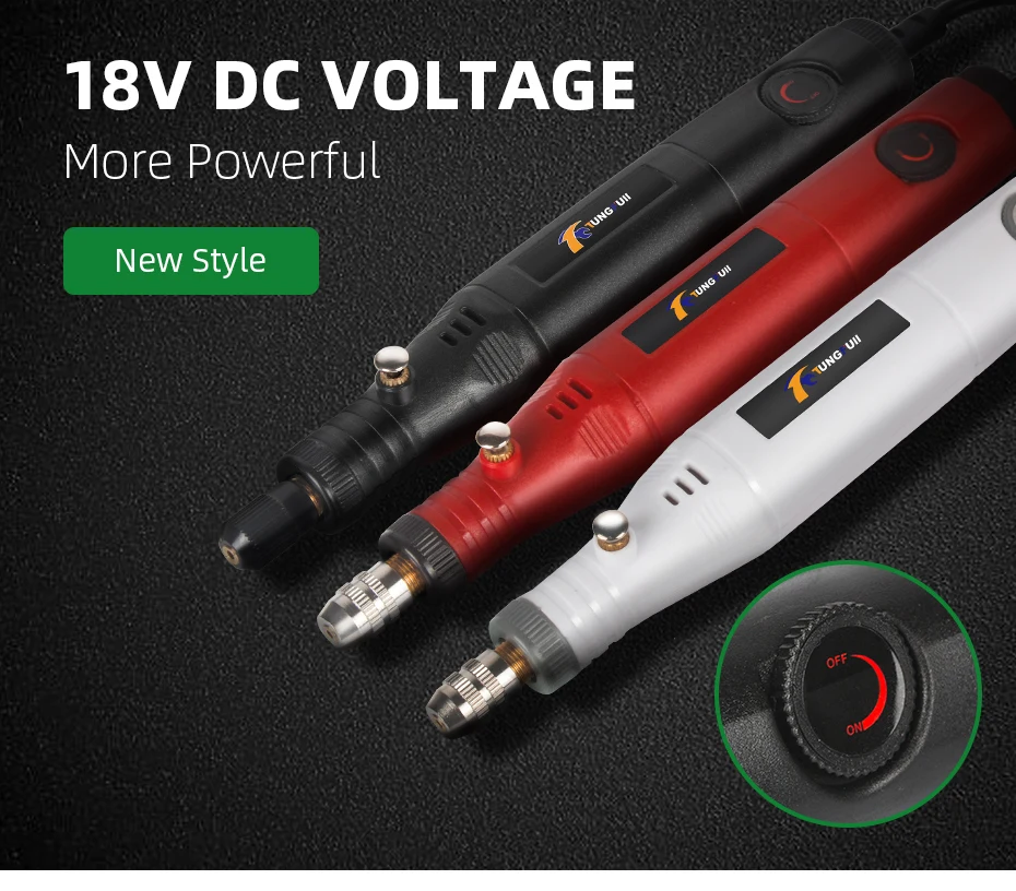 Generic Rotary Drills 18V Mini Drilling Manicure Machine Engraving Tool