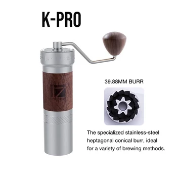 1Zpresso manual coffee grinder K Pro series for pour over coffee Espresso hand grinder stainless-steel heptagonal conical burr
1Zpresso manual coffee grinder K Pro series for pour over coffee Espresso hand grinder stainless-steel heptagonal conical burr