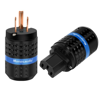 Monosaudio M102/F102 99.998% Pure Copper US AC Power Plug & IEC320 C13 Connector for Audio DIY Mains Power Cable
Monosaudio M102/F102 99.998% Pure Copper US AC Power Plug & IEC320 C13 Connector for Audio DIY Mains Power Cable