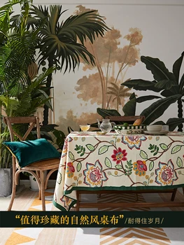 Fantasy coffee table Digital printing tablecloth American round cotton and linen ins wind table cloth rectangular 
Fantasy coffee table Digital printing tablecloth American round cotton and linen ins wind table cloth rectangular
