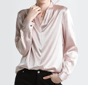 Women Shirt Silk Shirt Satin Fashion Temperament Western Style Long Sleeve Silk Design Niche Top Business Wear
Women Shirt Silk Shirt Satin Fashion Temperament Western Style Long Sleeve Silk Design Niche Top Business Wear