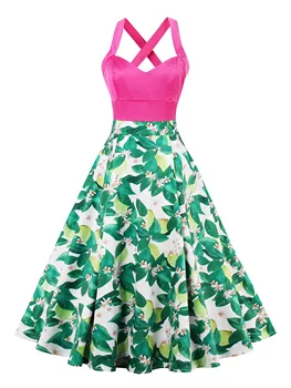 Summer Green Vintage Women Rockabilly Dresses Aline Print Travel Beach Party Retro Female Fashion Sexy Dress Office Lady Rural
Summer Green Vintage Women Rockabilly Dresses Aline Print Travel Beach Party Retro Female Fashion Sexy Dress Office Lady Rural