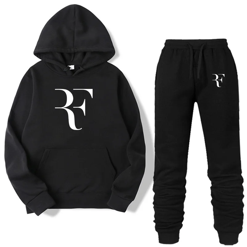 Two Pieces Fashion Roger Federer Hooded Sweatshirts Sportswear Men Tracksuit Hoodie Autumn Men Brand Clothes Hoodies+Pants Sets
Two Pieces Fashion Roger Federer Hooded Sweatshirts Sportswear Men Tracksuit Hoodie Autumn Men Brand Clothes Hoodies+Pants Sets