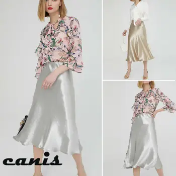 Fashion Women's Glossy Elegant Skirts Metallic Shiny OL PVC Wet Look High Waist Midi A-line Solid Skirt Summer Casual Skirt 2019 
Fashion Women's Glossy Elegant Skirts Metallic Shiny OL PVC Wet Look High Waist Midi A-line Solid Skirt Summer Casual Skirt 2019
