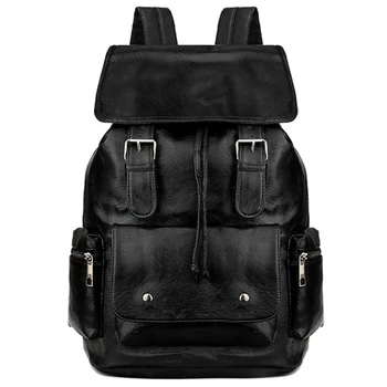 Men's Backpack Solid Large Capacity Backpack Travel PU Bag School Student Bag
Men's Backpack Solid Large Capacity Backpack Travel PU Bag School Student Bag